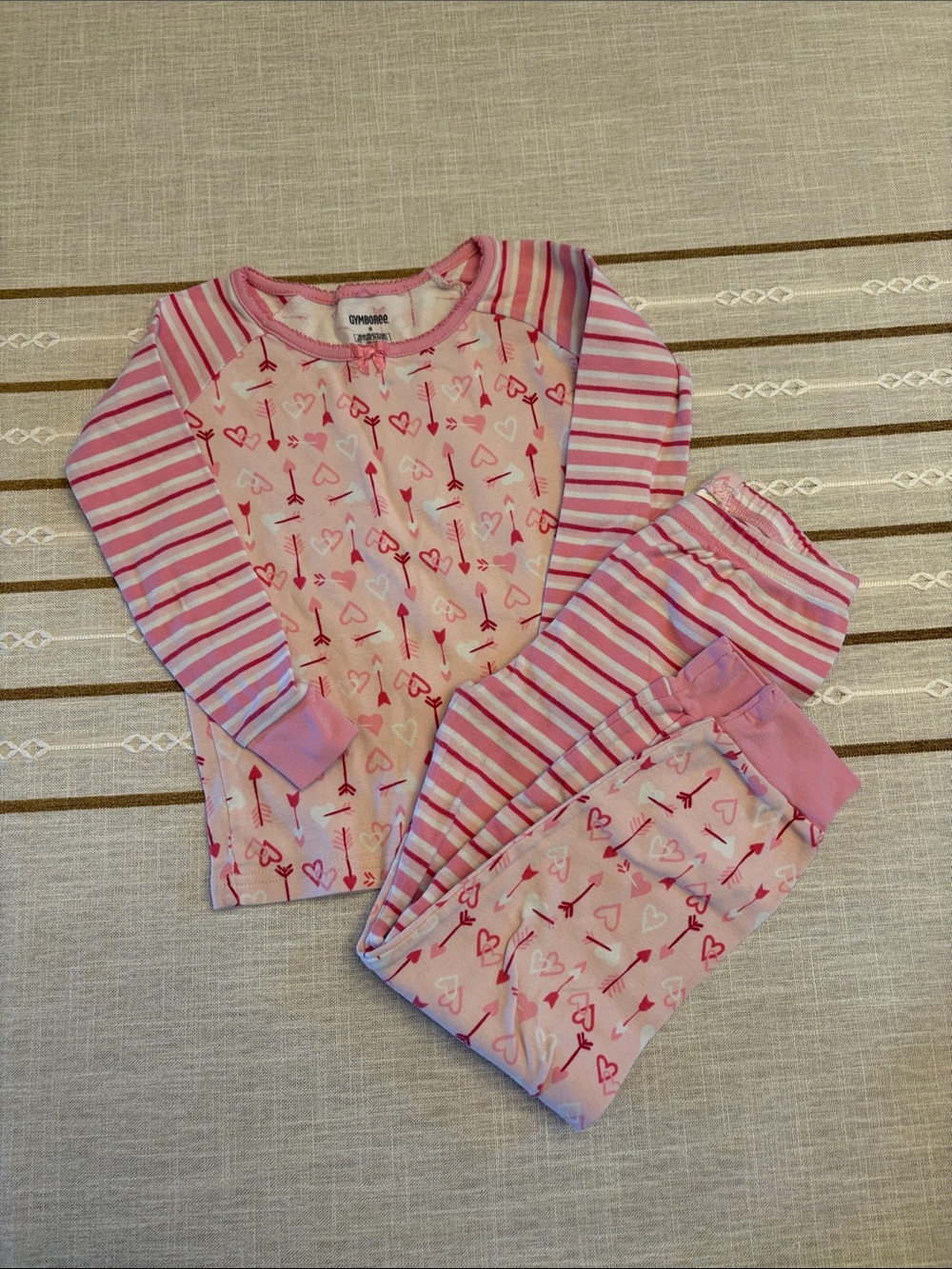 Gymboree Pink Heart & Arrow Long-Sleeve Pajama Set